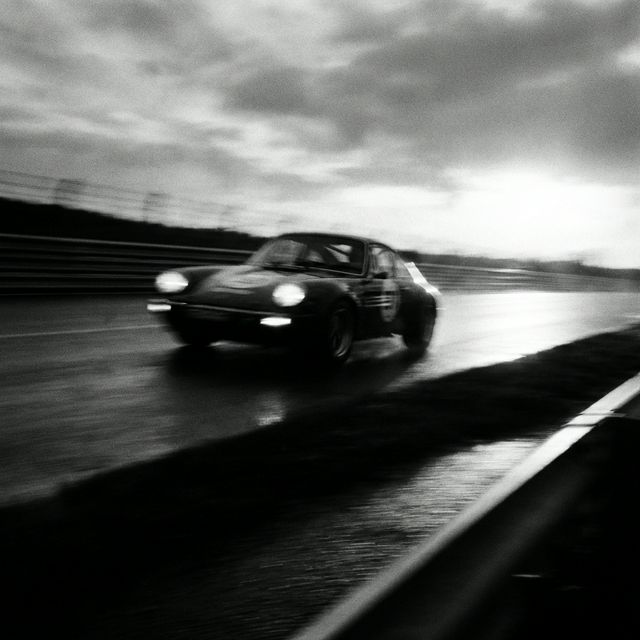 Car descending the Corkscrew